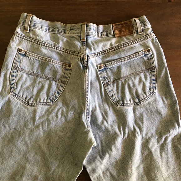 Vintage 1990s Structure Denim Baggy Jeans Size 34 - Picture 3 of 8